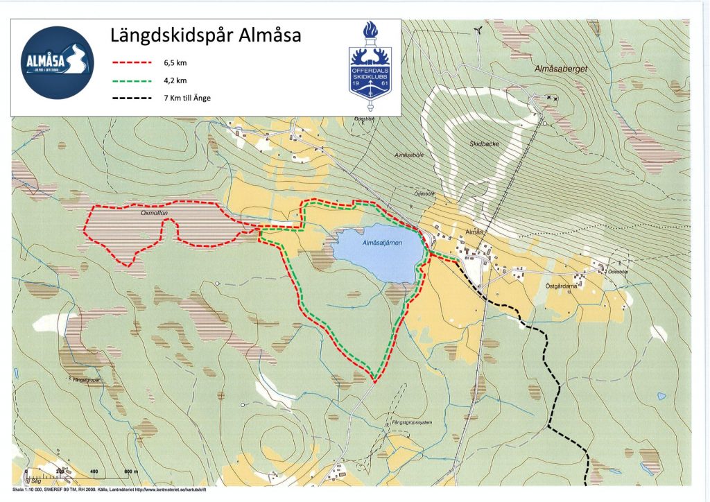 Längdskidspår Almåsa